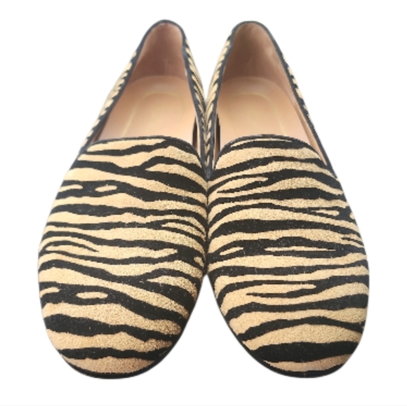 Vionic Flat North Willa Tiger Stripe Slip On Suede Women Size 7 Orthotic Shoes - Picture 2 of 7